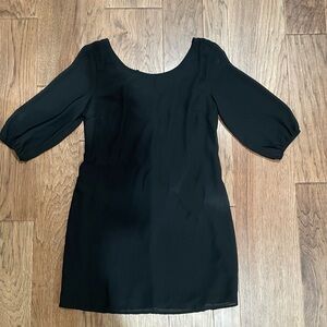 Black dress with black bow on back